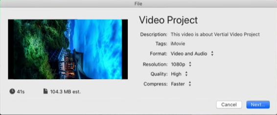 Video portrait from imovie in how to to landscape change How