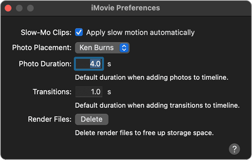 imovie library cleaner